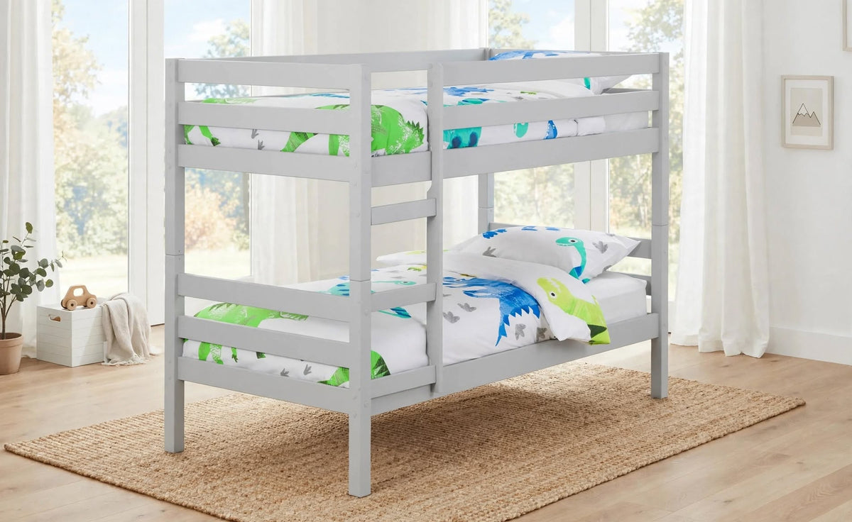Collection of kids beds including bunk beds and low sleeper beds for children