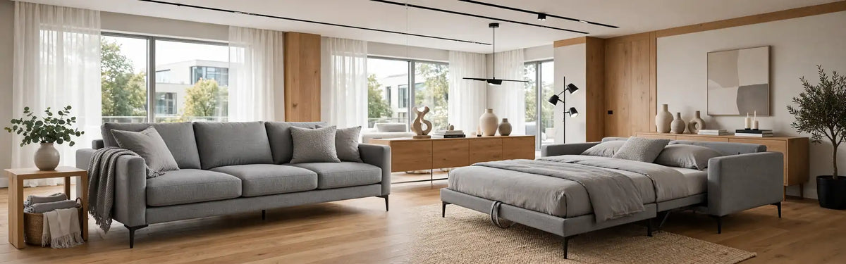 Sofa beds King's Lynn collection - modern fabric 3 seater sofa beds and 2 seater sofa beds - St James Bed Centre Hardwick Road