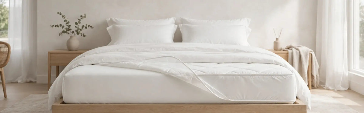 Waterproof mattress protectors single double king super king size - breathable protection at St James Bed Centre
