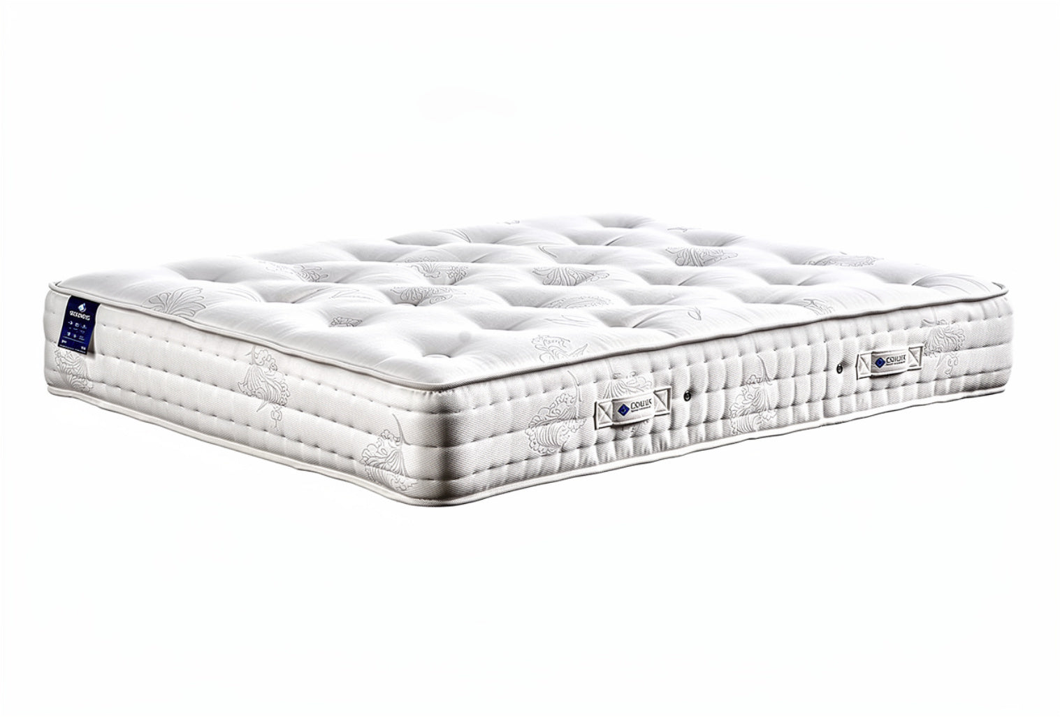 St James Bed Centre Belgravia 1500 Pocket Spring Mattress in medium soft with plush fabric and supportive spring system.