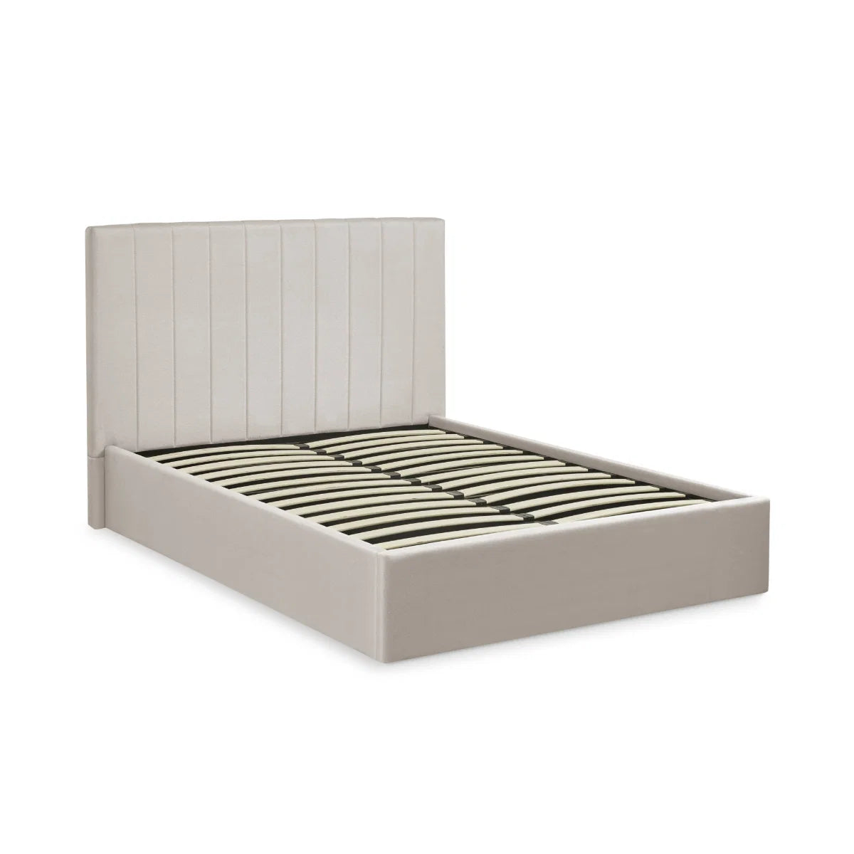 Aylen Oatmeal Storage Bed upholstered fabric, St James Beds