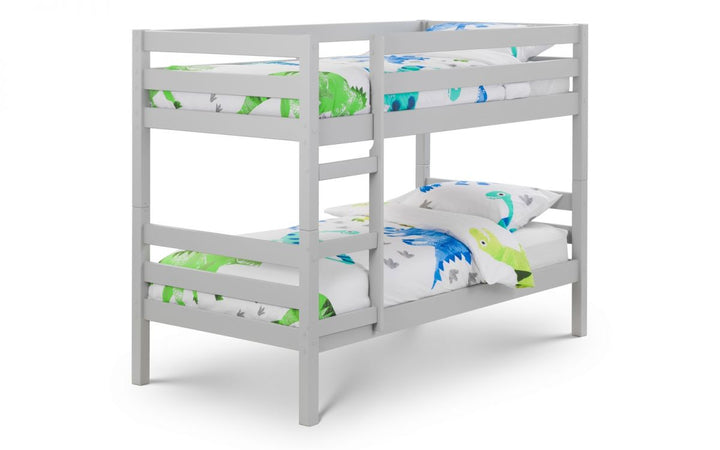 Camden Bunk Bed in Dove Grey solid pine, St James Beds King's Lynn