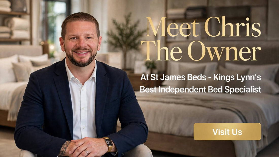 Chris, owner of James Beds in the King's Centre, King's Lynn
