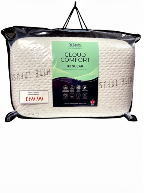 Cloud Comfort Pillow with graphite infused cooling memory foam, St James Beds King's Lynn