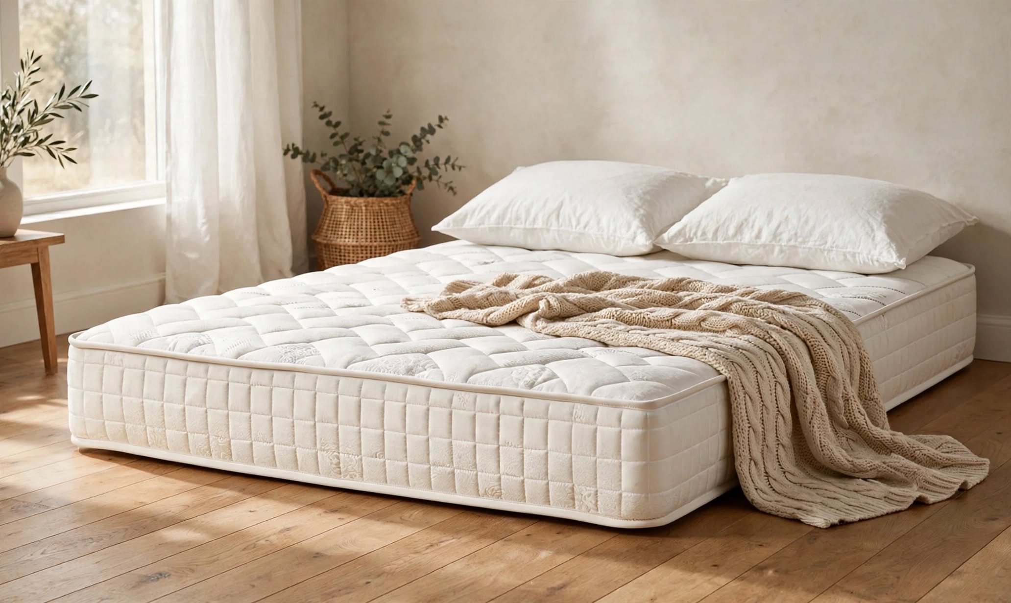 Comfort Pocket Mattress with 1000 pocket springs and quilted white top