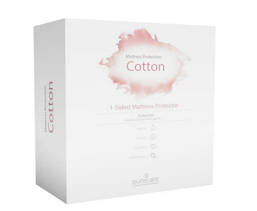 Cotton Mattress Protector with jersey knit smooth surface fitted to bed, St James Beds King's Lynn