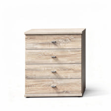 Dakar 5 drawer chest in matt grey finish, fully assembled, German engineered