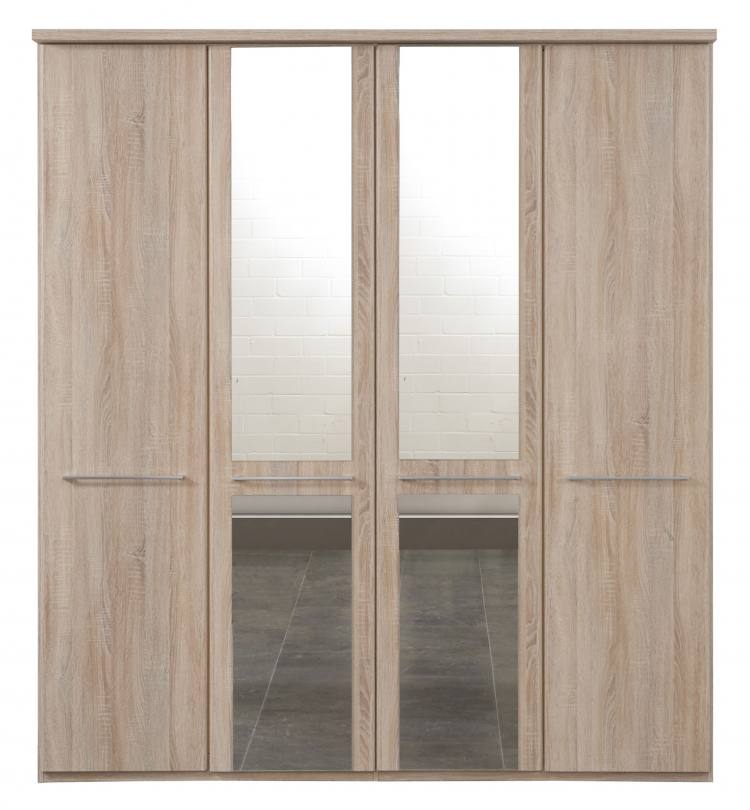 Dakar wardrobe in oak effect finish, free assembly St James Beds"