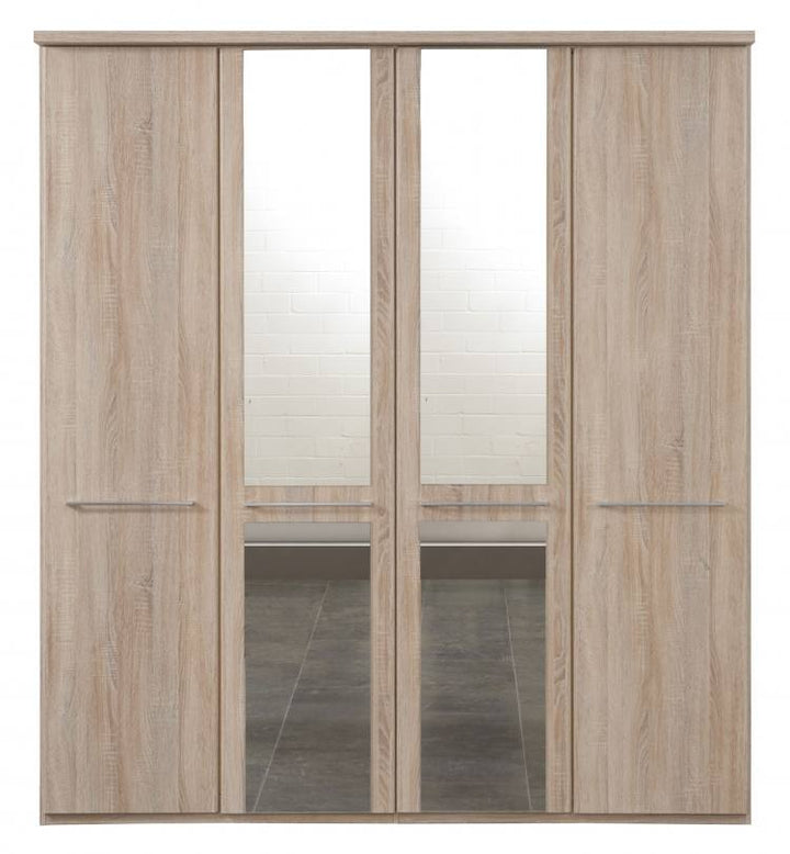 Dakar wardrobe in oak effect finish, free assembly St James Beds"