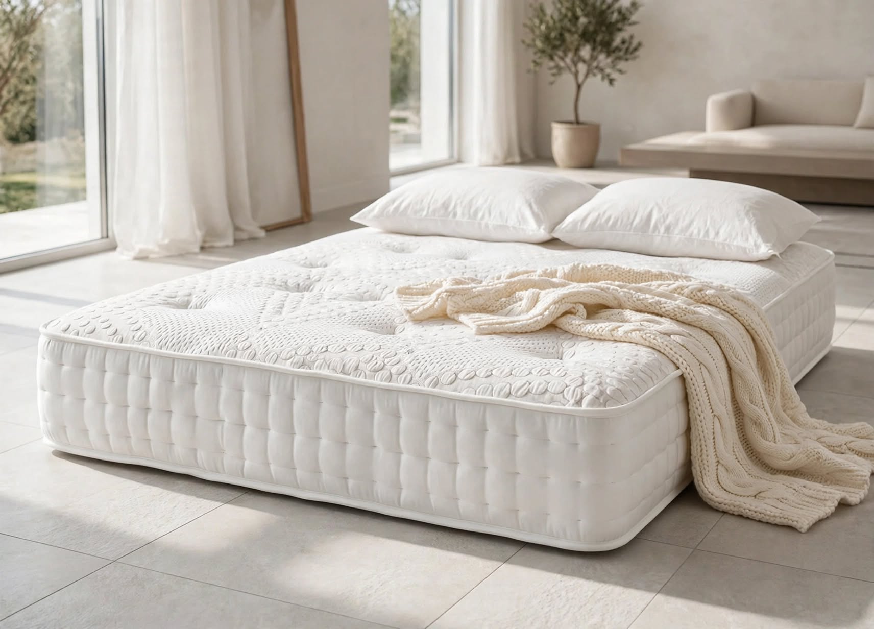 Elegance 1000 Pocket Spring Mattress Cotton Wool - St James Bed Centre