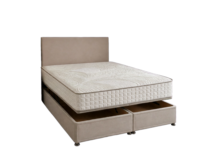 Foundations 1000 pocket sprung ottoman bed package with plain headboard St James Bed Centre Kings Lynn