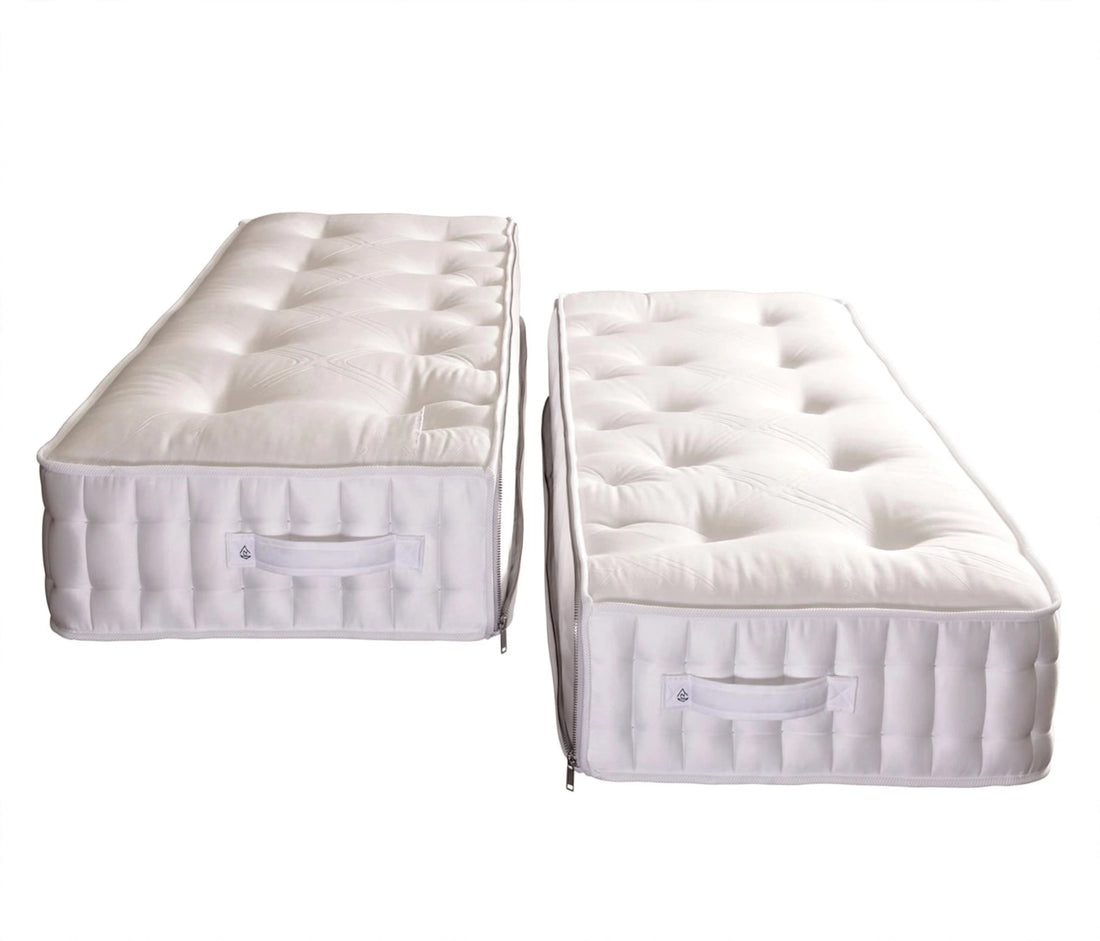 Hand-tufted Shetland 1000 mattress by St James Bed Centre showing deep cotton fillings and medium feel comfort - King’s Lynn mattress shop