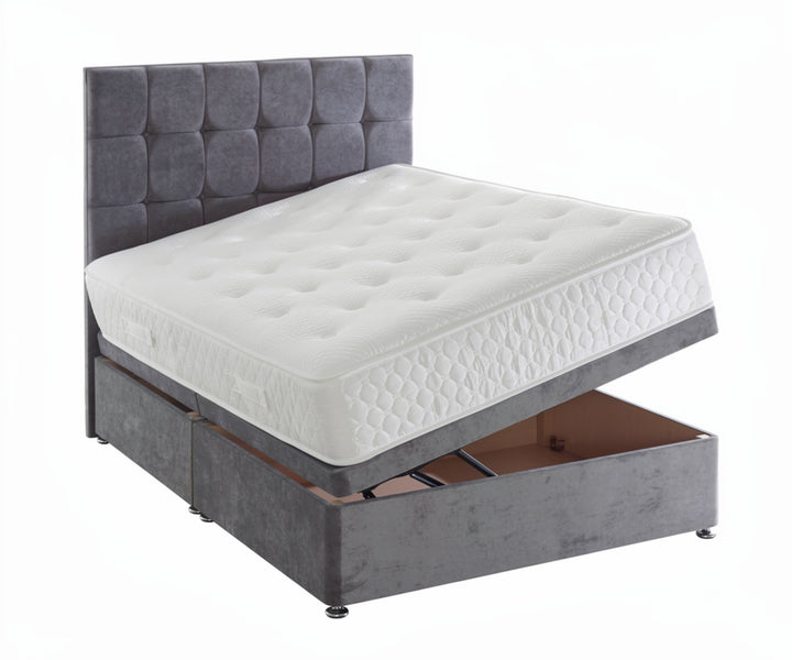 Harmony 1000 pocket sprung ottoman bed with side lift storage base and free headboard at St James Bed Centre King's Lynn PE30 1AP