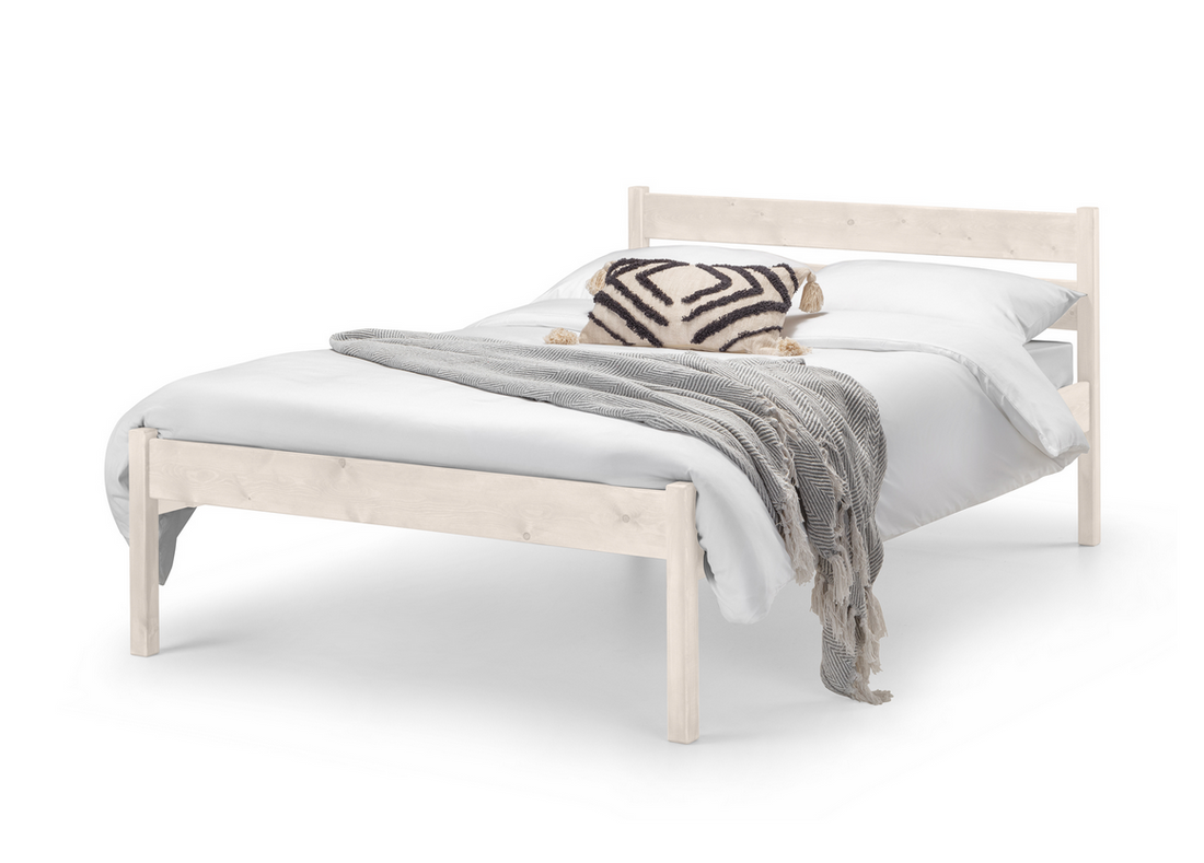 Lenton bed frame in solid pine with modern stylish design