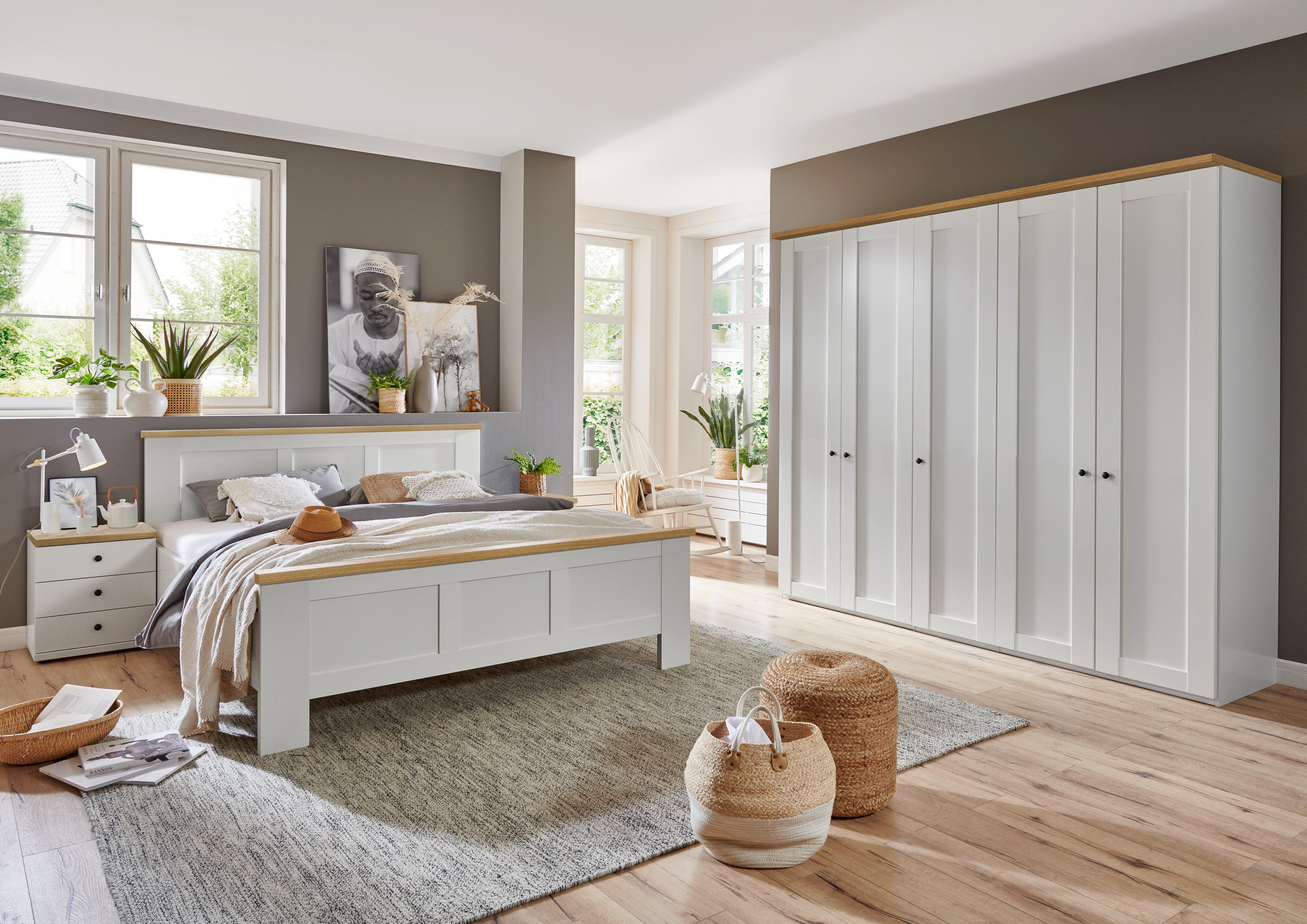 Linate bedroom furniture display available at St James Beds Kings Lynn