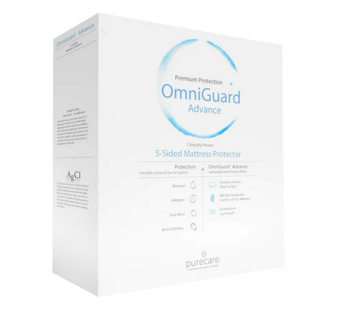 OmniGuard Advance Tencel 5 Sided Mattress Protector fitted to mattress, St James Beds King's Lynn