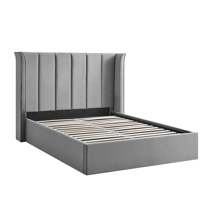 Polaris bedstead in Silver with slatted base and eco-friendly design