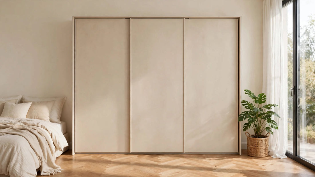 Rauch Taro sliding wardrobe available in White, Fango, Champagne, Graphite colours