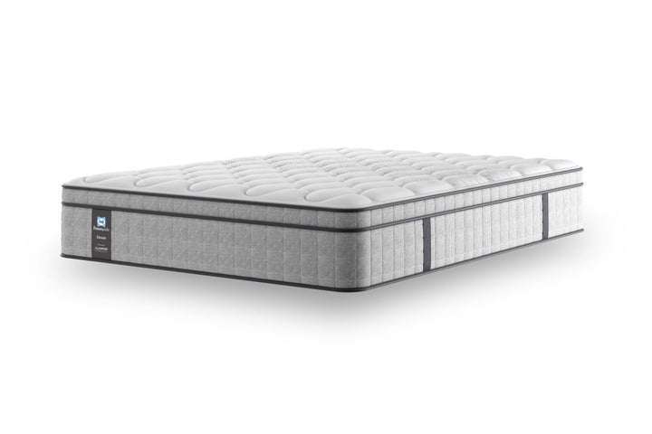 "Sealy Blake medium Posturepedic mattress with foam encapsulated edges at St James Bed Centre"