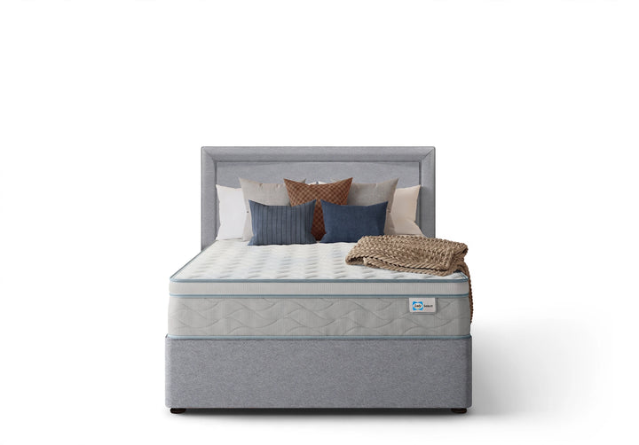 Sealy Select Medium Luxe mattress with PostureTech 2.0, 1500 micro pockets and DualEdge support. Handmade in UK. Free delivery from St James Bed Centre to Swaffham, Fakenham, Hunstanton