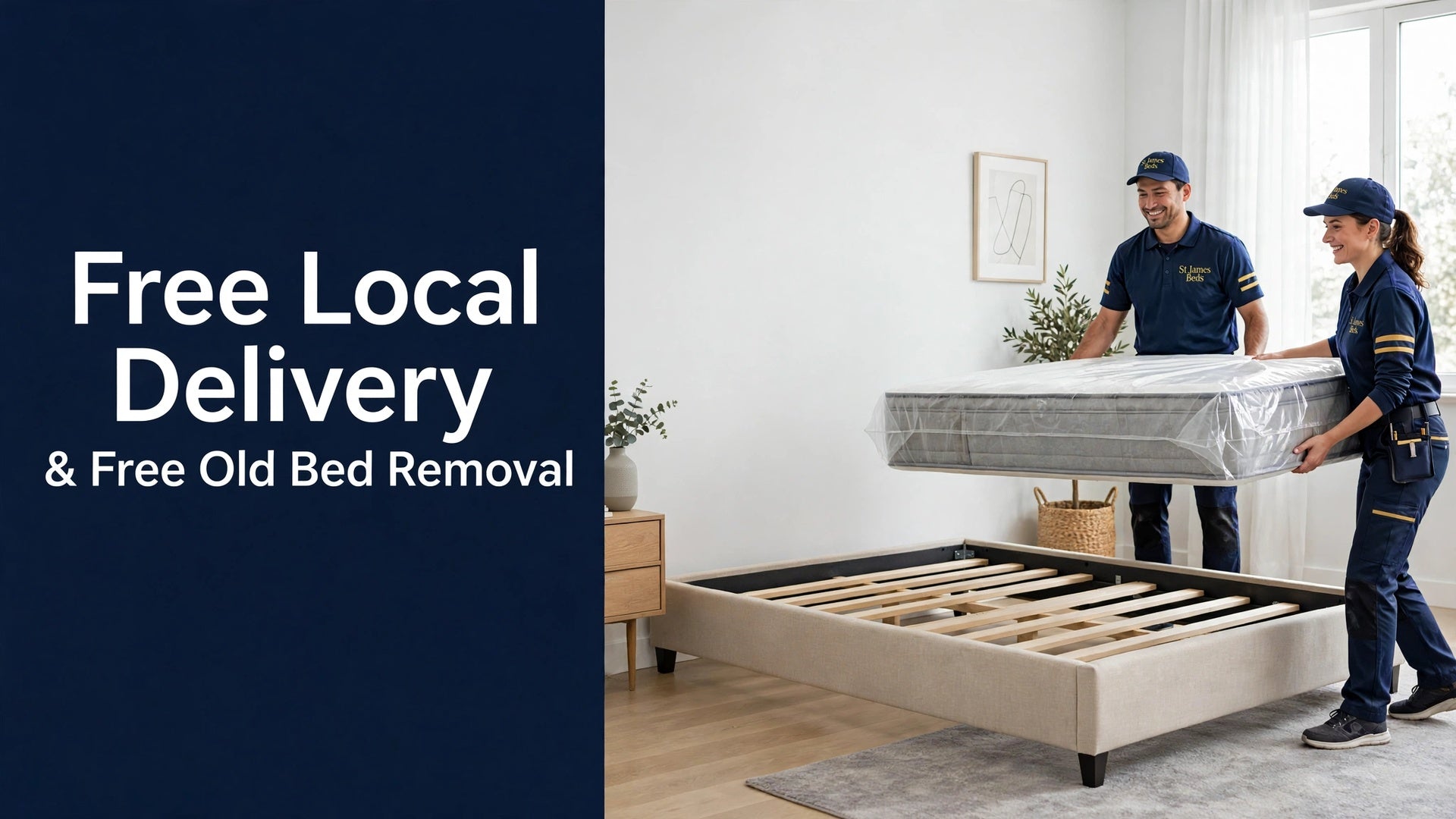 St James Bed Centre - Free Delivery and Free Disposal

