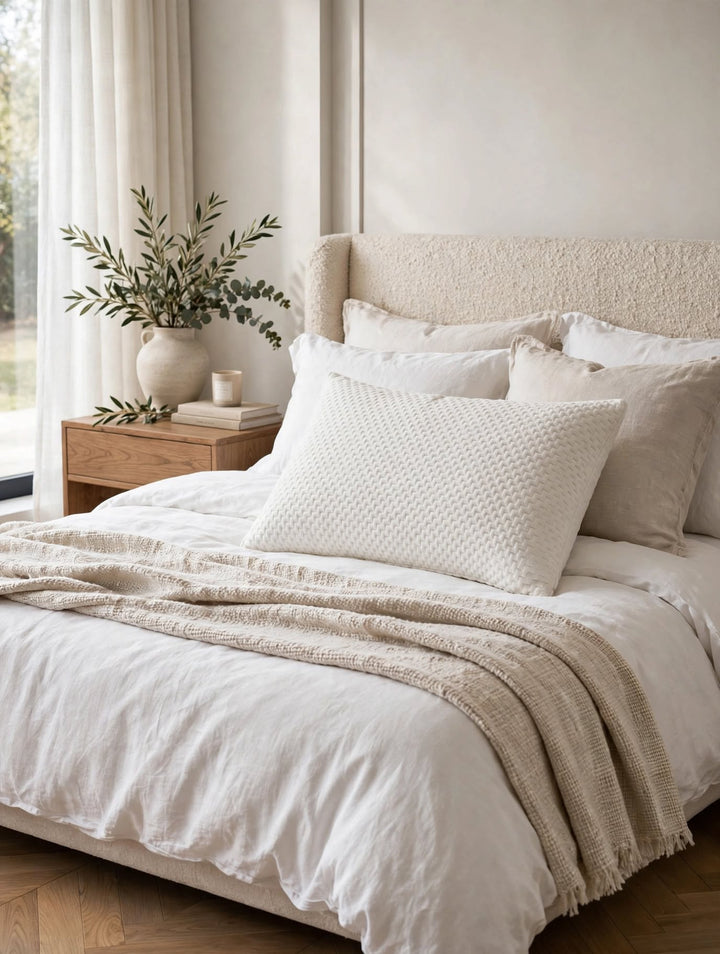 St James Bed Centre Cloud Comfort Regular Pillow Engineered for Extra Comfort - Graphite Infused Cooling Memory Foam on white background