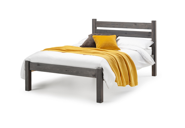 Woodborough bed frame solid pine with modern minimalist design, St James Beds