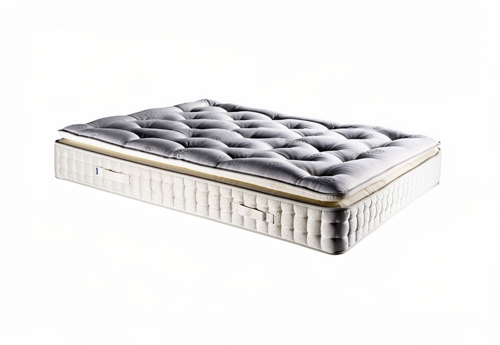 Mozart 3000 Pocket Spring Pillow Top Medium Soft Mattress with Cashmere Wool and Cotton