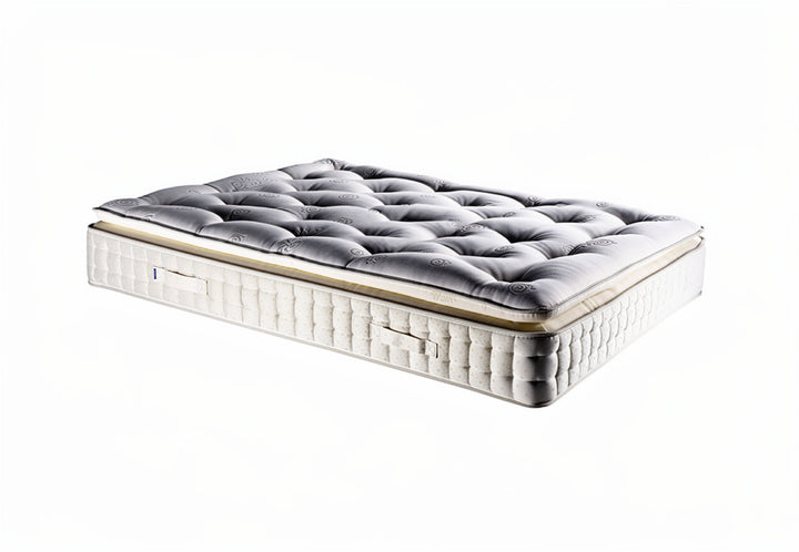 Mozart 3000 Pocket Spring Pillow Top Medium Soft Mattress with Cashmere Wool and Cotton