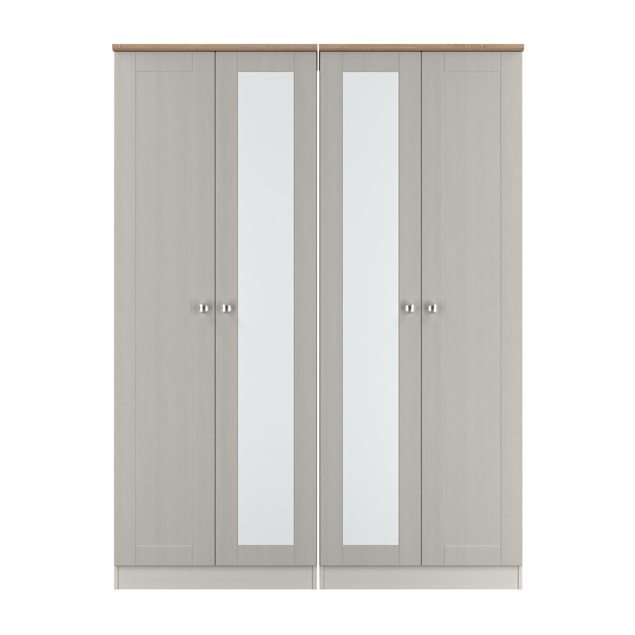 sussex 4 door wardrobe in grey and oak tops st james bed centre kings lynn
