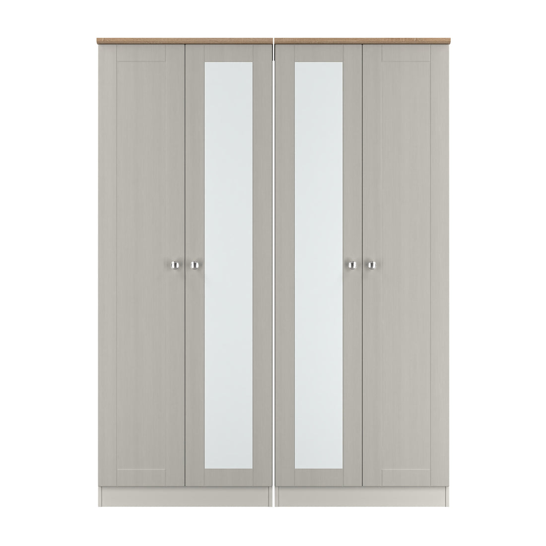 sussex 4 door wardrobe in grey and oak tops st james bed centre kings lynn