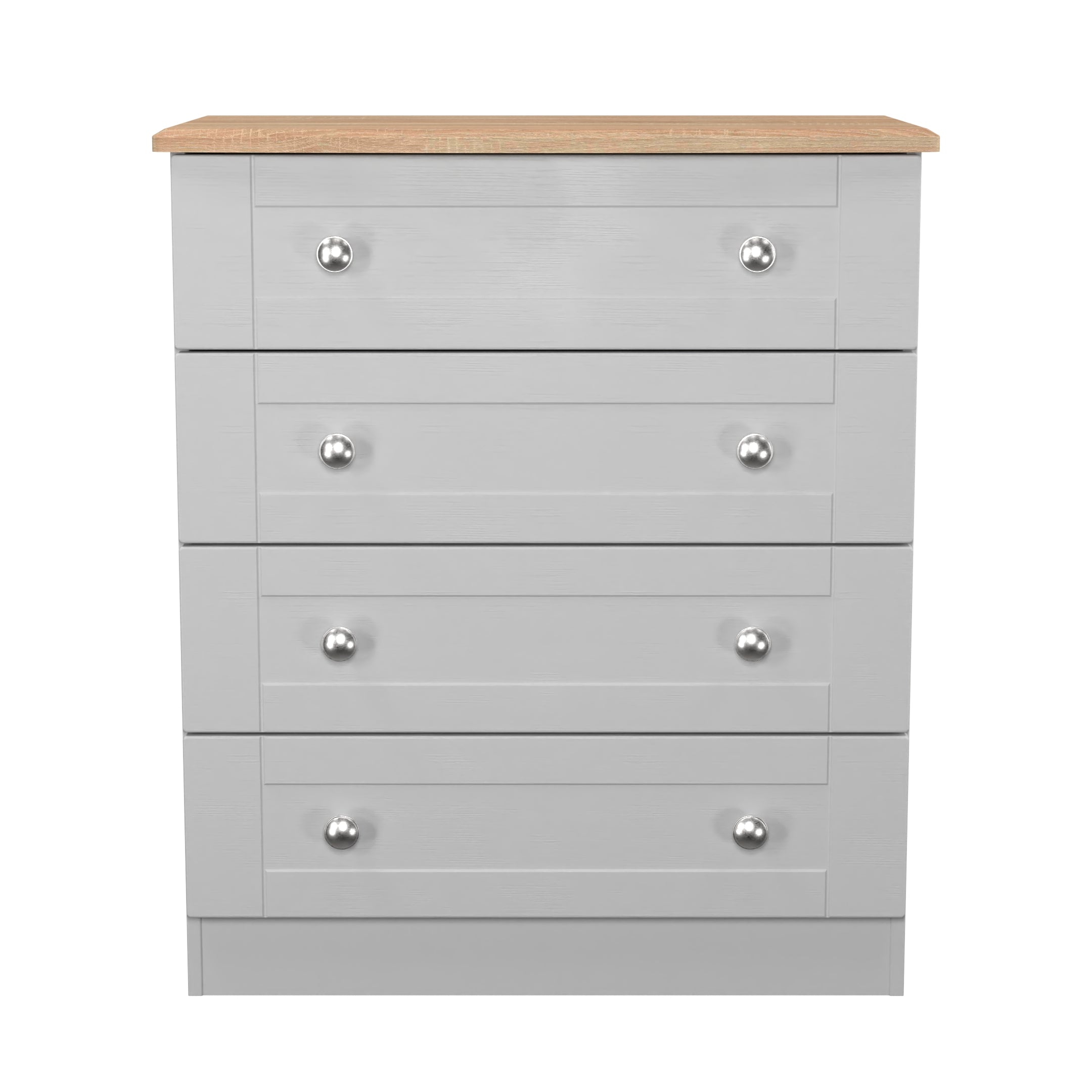 sussex 4 drawer wide chest in grey and oak tops st james bed centre kings lynn