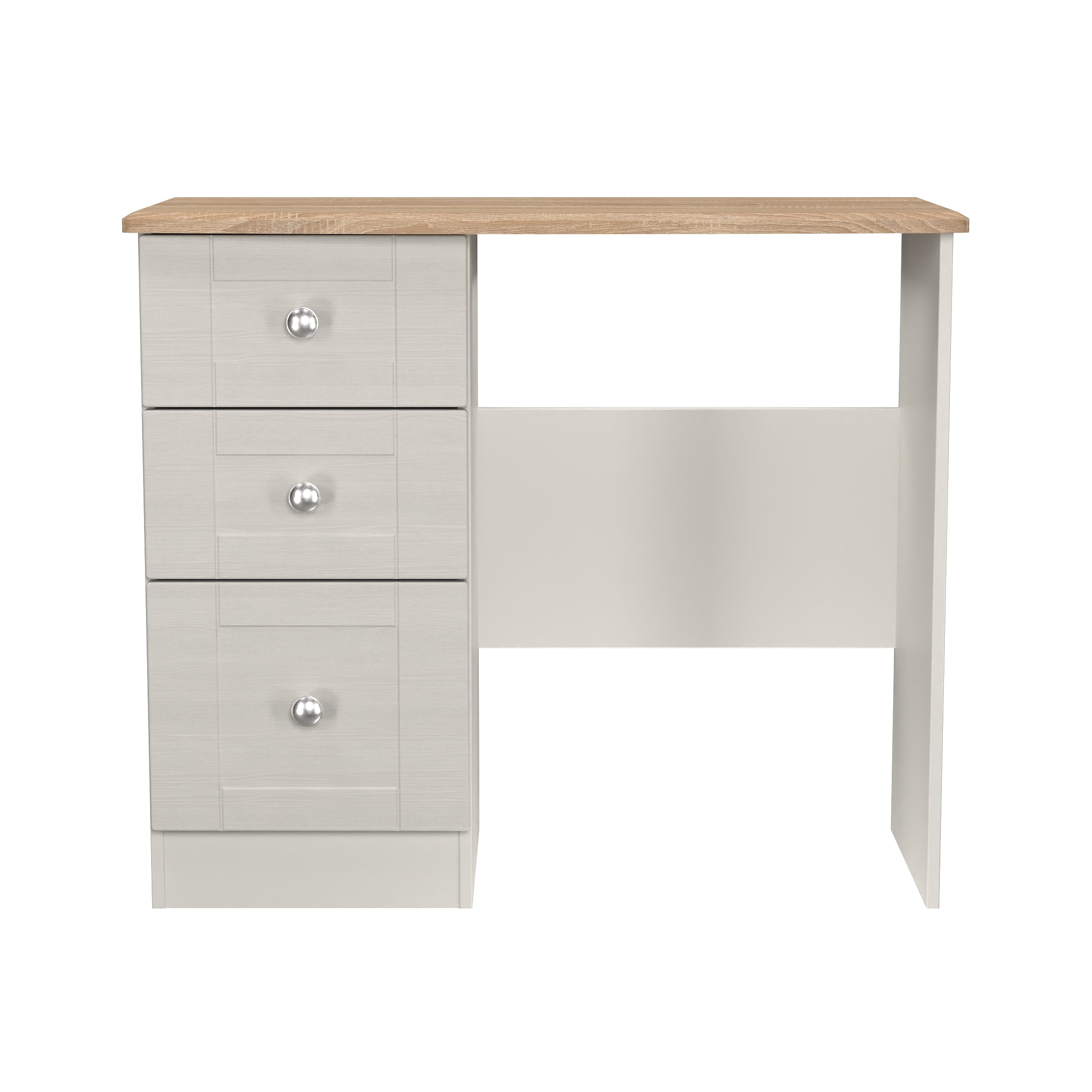 sussex pedistal dressing table in grey and with oak tops st james bed centre kings lynn